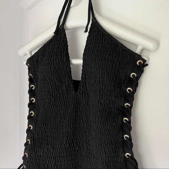 Victoria Secret lace up black bathing suit size S - Picture 7 of 13